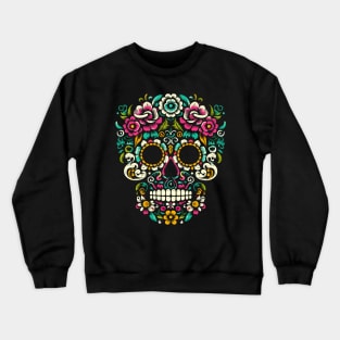 Sugar Skull Dia De Los Muertos La Catrina Mexican Halloween Crewneck Sweatshirt